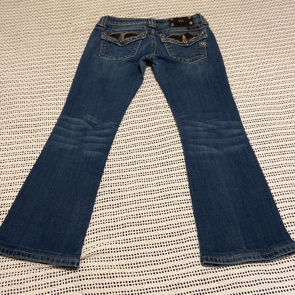 Miss Me Jeans - Size 27 x 26” - Tag says boot - these were hemmed Preloved - Picture 6 of 10